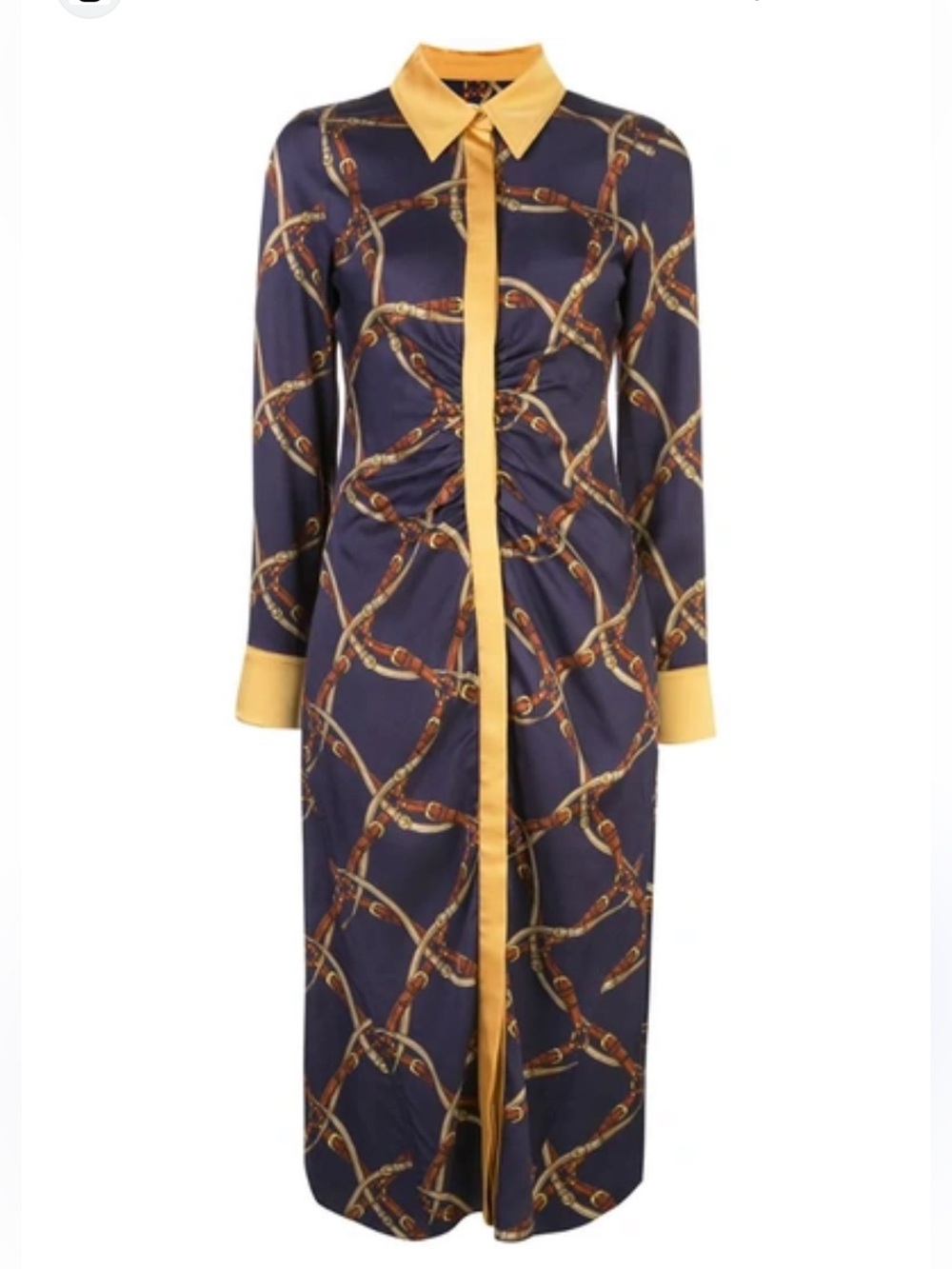 🆕 Jonathan Simkhai Belt Print Dress in Blue